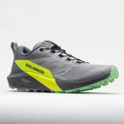 Salomon Sense Ride 5 Men's Alloy/Quiet Shade/Safety Yellow -Hoka Shoes Sales 040741 5
