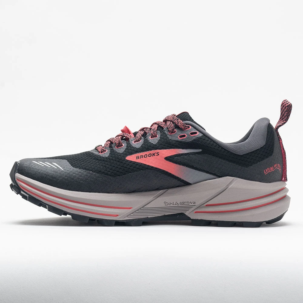 Brooks Cascadia 16 GTX Women's Black/Blackened Pearl/Coral 2 Brooks Cascadia 16 GTX Women's Black/Blackened Pearl/Coral - Image 2