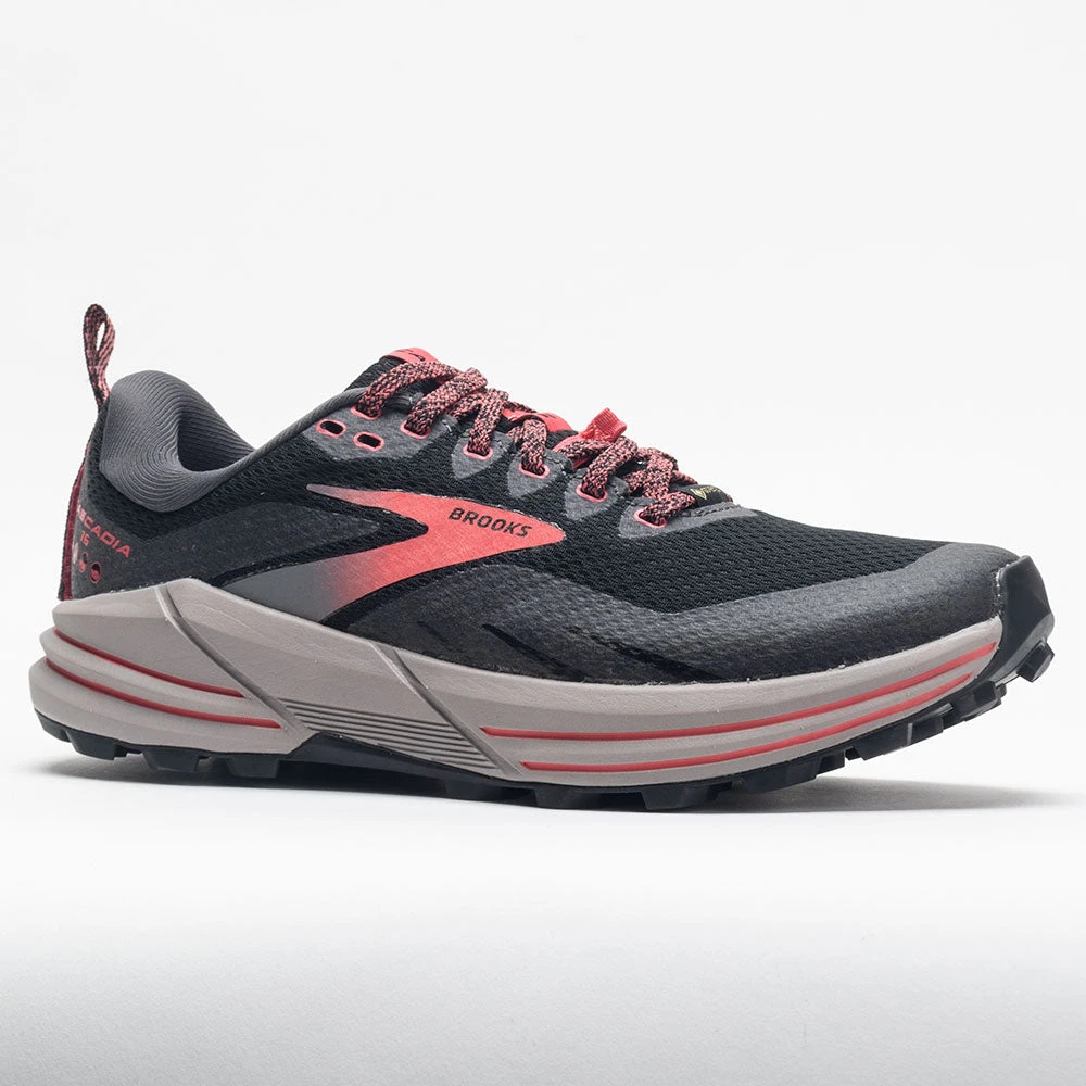 Brooks Cascadia 16 GTX Women's Black/Blackened Pearl/Coral 5 Brooks Cascadia 16 GTX Women's Black/Blackened Pearl/Coral - Image 5