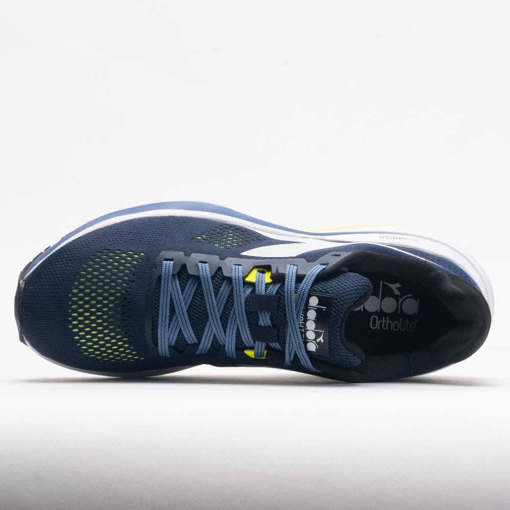 Diadora Mythos Blushield Vortice 7 Men's Black Iris/White/Neon Yellow 3 Diadora Mythos Blushield Vortice 7 Men's Black Iris/White/Neon Yellow - Image 3