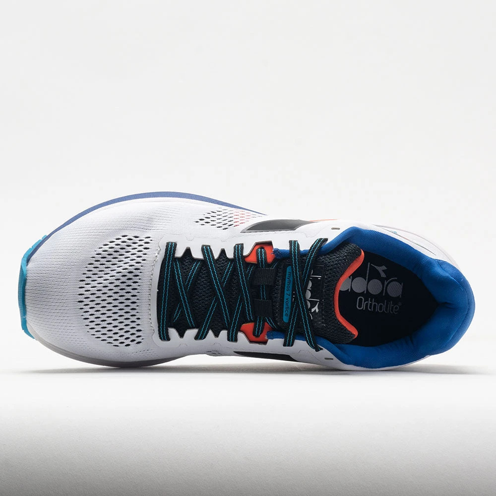 Diadora Mythos Blushield Vortice 7 Men's White/Black/Turkish Sea 3 Diadora Mythos Blushield Vortice 7 Men's White/Black/Turkish Sea - Image 3