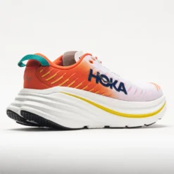 HOKA Bondi X Men's Blanc De Blanc/Flame -Hoka Shoes Sales 049244 6