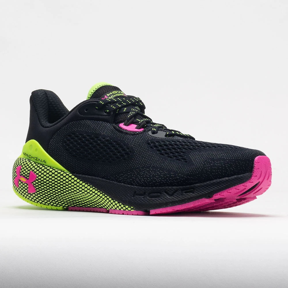 Under Armour HOVR Machina 3 Men's Black/Lime Surge/Rebel Pink 5 Under Armour HOVR Machina 3 Men's Black/Lime Surge/Rebel Pink - Image 5