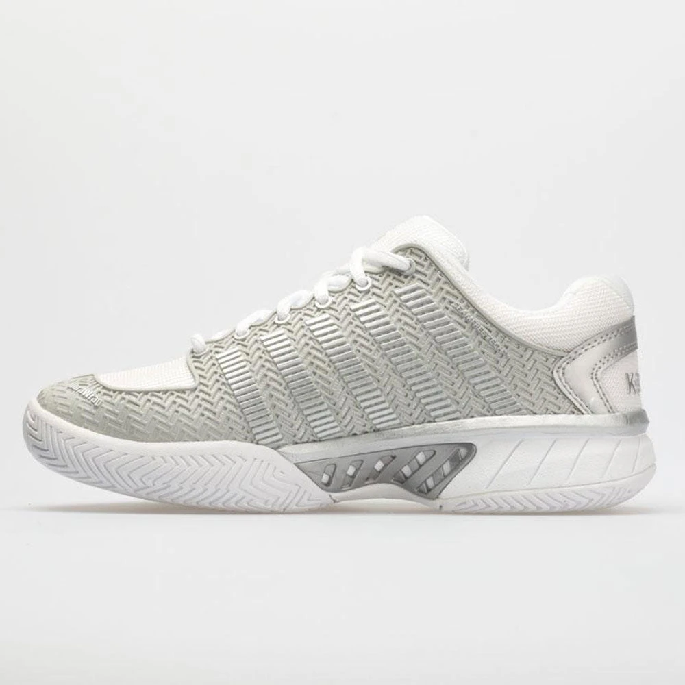 K-Swiss Hypercourt Express Women's White/Silver 2 K-Swiss Hypercourt Express Women's White/Silver - Image 2