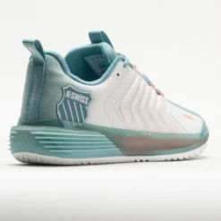 K-Swiss Ultrashot 3 Women's Blanc De Blanc/Mile Blue/Desert Flower -Hoka Shoes Sales 117133 6