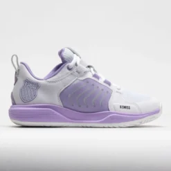 New Arrival 17 K-Swiss Ultrashot Team Women's White/Purple Rose/Moonless Night