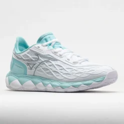 Mizuno Wave Enforce Tour AC Women's White/Tanager Turquoise -Hoka Shoes Sales 117145 5