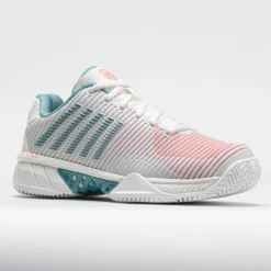 K-Swiss Hypercourt Express 2 Clay Women's Blanc De Blanc/Nile Blue/Des -Hoka Shoes Sales 117156 5