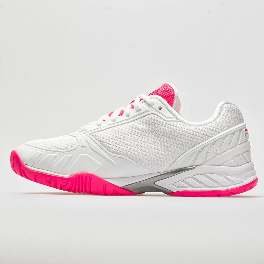 Fila Volley Zone Women's White/Pink/White 2 Fila Volley Zone Women's White/Pink/White - Image 2