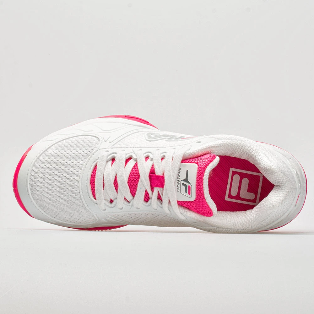 Fila Volley Zone Women's White/Pink/White 3 Fila Volley Zone Women's White/Pink/White - Image 3