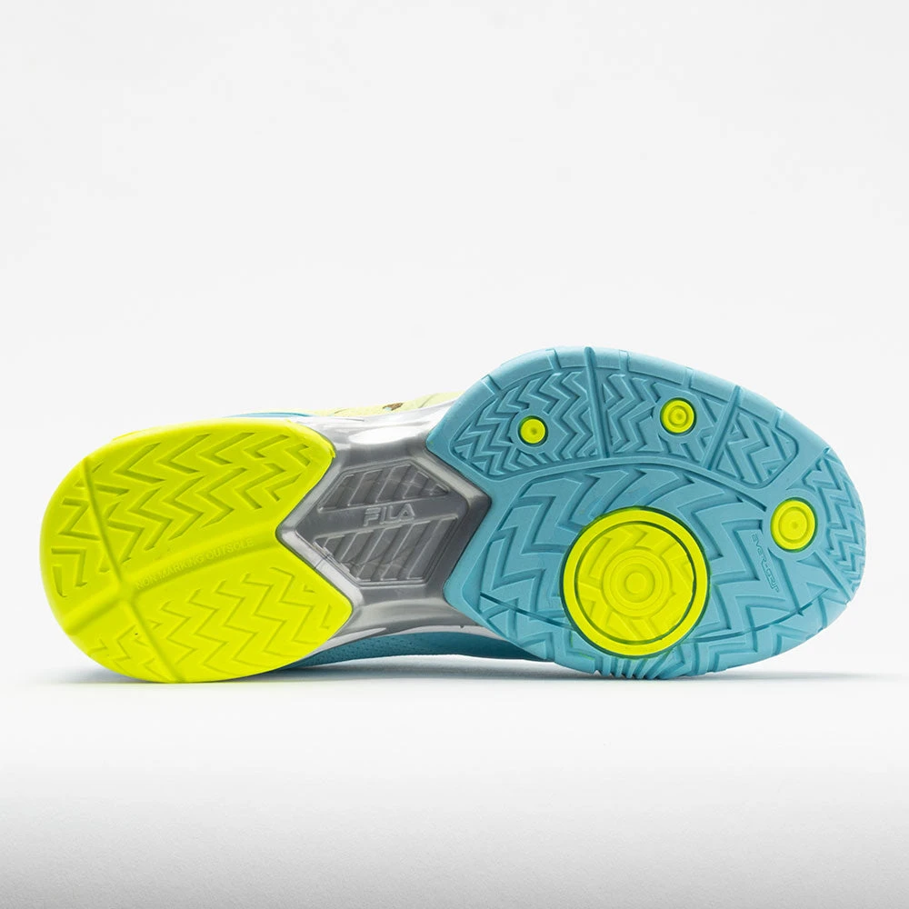 Fila Volley Zone Women's Bluefish/White/Safety Yellow 4 Fila Volley Zone Women's Bluefish/White/Safety Yellow - Image 4
