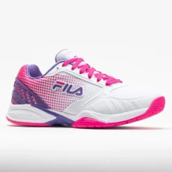 Fila Volley Zone Women's White/Pink Glo/Purple -Hoka Shoes Sales 370037 5