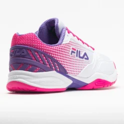 Fila Volley Zone Women's White/Pink Glo/Purple -Hoka Shoes Sales 370037 6