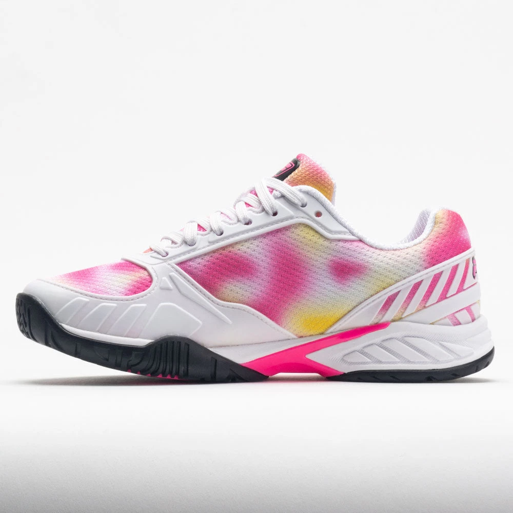 Fila Volley Zone Women's Tie-Dye Print White/Pink/Black 2 Fila Volley Zone Women's Tie-Dye Print White/Pink/Black - Image 2