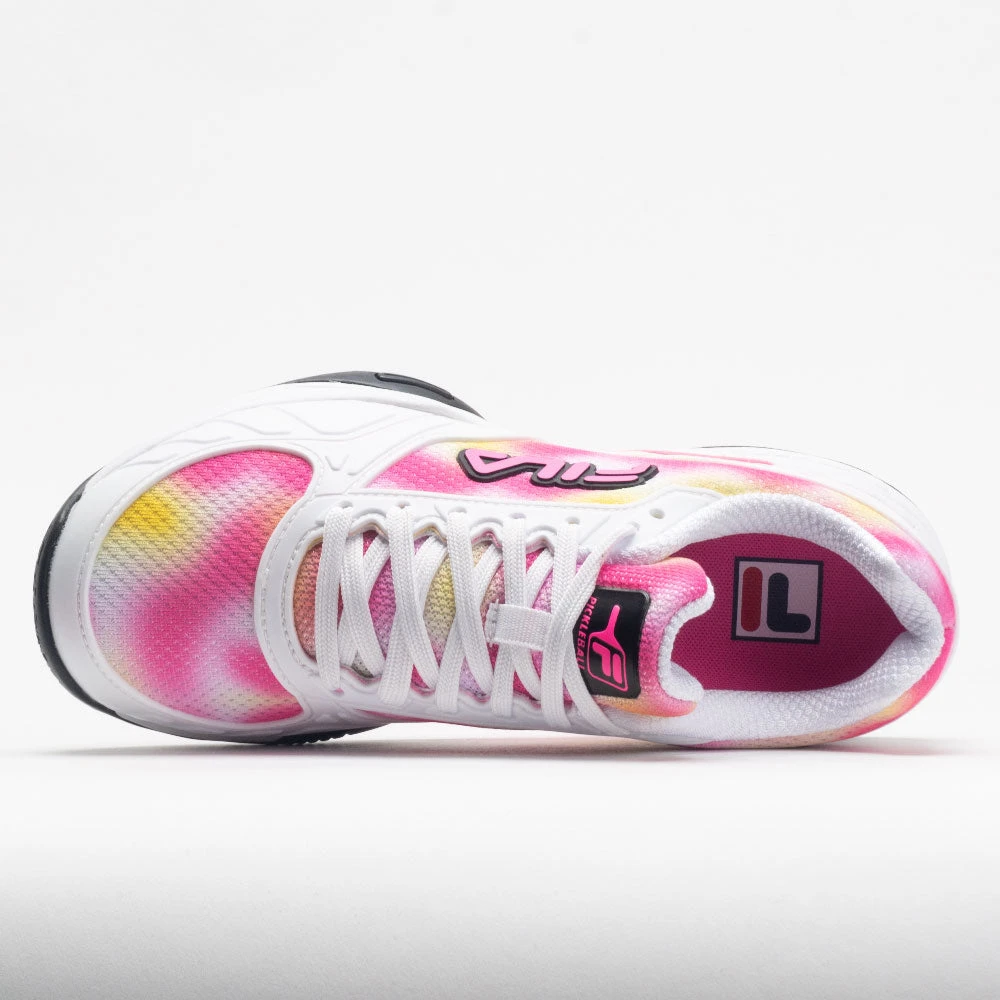 Fila Volley Zone Women's Tie-Dye Print White/Pink/Black 3 Fila Volley Zone Women's Tie-Dye Print White/Pink/Black - Image 3