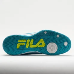 Fila Double Bounce 3 Women's Scuba Blue/White/Safety Yellow -Hoka Shoes Sales 370041 4