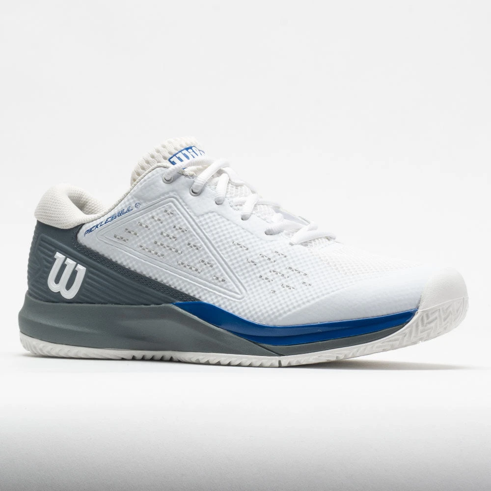 Wilson Rush Pro Ace Pickler Men's White/Stormy Weather/Classic Blue 5 Wilson Rush Pro Ace Pickler Men's White/Stormy Weather/Classic Blue - Image 5