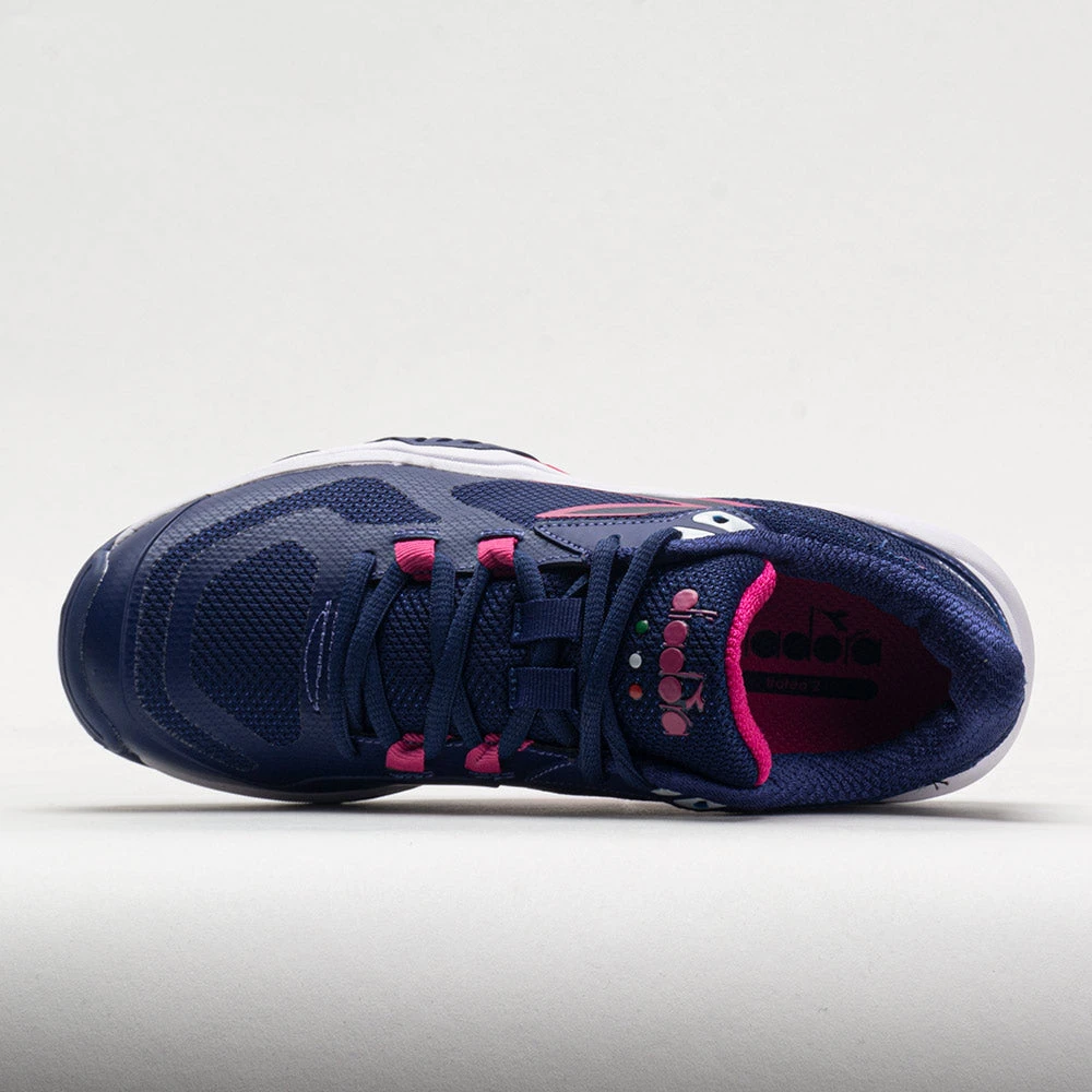 Diadora Trofeo 2 Pickleball Women's Blueprint/Pink Yarrow/White 3 Diadora Trofeo 2 Pickleball Women's Blueprint/Pink Yarrow/White - Image 3