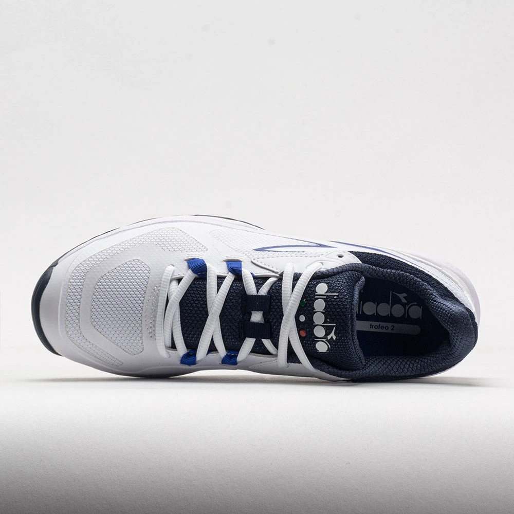 Diadora Trofeo 2 Pickleball Men's White/Surf The Web/Blue Corsair 3 Diadora Trofeo 2 Pickleball Men's White/Surf The Web/Blue Corsair - Image 3