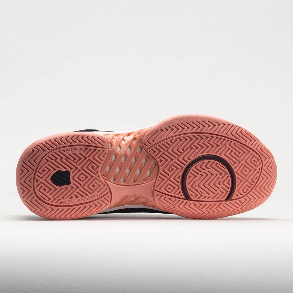 K-Swiss Express Light Pickleball Women's Asphalt/Steel Gray/Peach 4 K-Swiss Express Light Pickleball Women's Asphalt/Steel Gray/Peach - Image 4