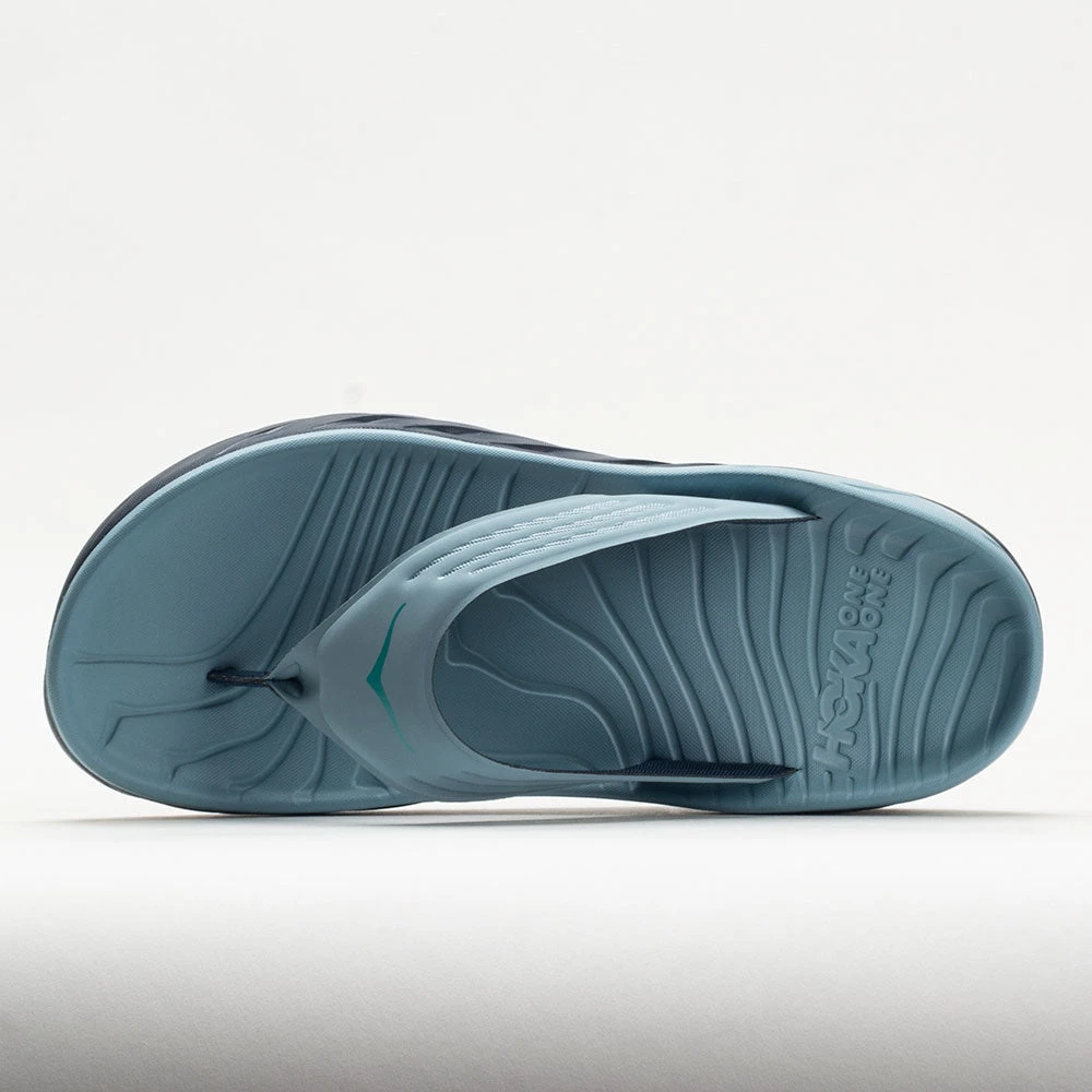 HOKA Ora Recovery Flip Men's Stone Blue/Outer Space 2 HOKA Ora Recovery Flip Men's Stone Blue/Outer Space - Image 2